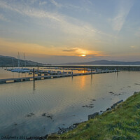 Buy canvas prints of Sunset at Fahan Marina, Donegal, Ireland. by kenneth Dougherty