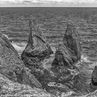 Buy canvas prints of Tory Island sea stacks by kenneth Dougherty