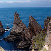 Buy canvas prints of Three sea stacks on Tory Island by kenneth Dougherty