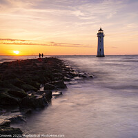 Buy canvas prints of Sunset at perch rock by Darren Greaves