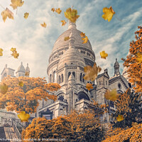 Buy canvas prints of Autumn in Montmartre by Manjik Pictures