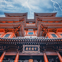 Buy canvas prints of Buddha Tooth Relic Temple by Manjik Pictures