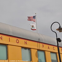 Buy canvas prints of Union Pacific Train Carriage by Sam Robinson
