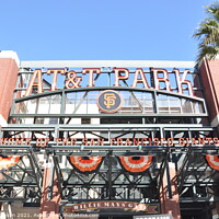 Buy canvas prints of Willie Mays Gate, AT&T Park by Sam Robinson
