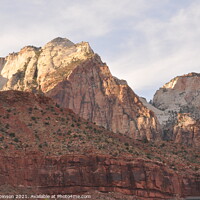 Buy canvas prints of Red rocks Zion National Park by Sam Robinson