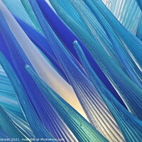 Buy canvas prints of Comet Glass Star Murano Glass Abstract by Sam Robinson