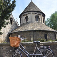 Buy canvas prints of Bicycle and Round House, Cambridge by Sam Robinson
