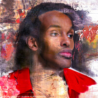 Buy canvas prints of Portrait of a Black Man by Jeffrey Burgess
