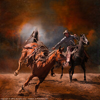 Buy canvas prints of Rounding Up the Horse by Jeffrey Burgess