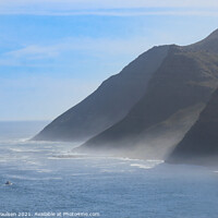 Buy canvas prints of Mountain Cliffs at Hout Bay  by Adrian Paulsen