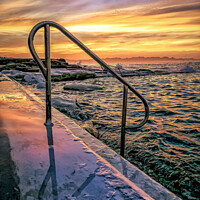 Buy canvas prints of Sunrise over Dalebrook tidal pool by Adrian Paulsen