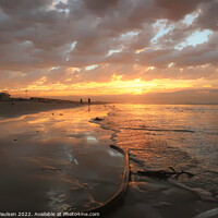 Buy canvas prints of Sunrise over Muizenberg Beach by Adrian Paulsen