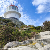 Buy canvas prints of Lighthouse on cliff by Adrian Paulsen