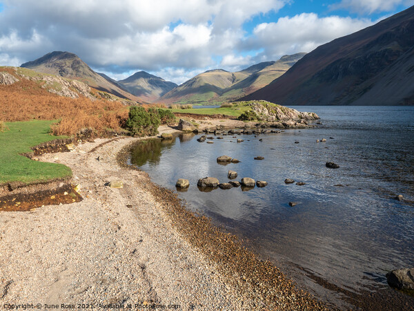 Autumn in Wastwater, Lake District Picture Board by June Ross