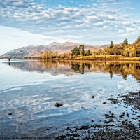 Buy canvas prints of Paddle Boarding on Derwent Water, Lake District by June Ross