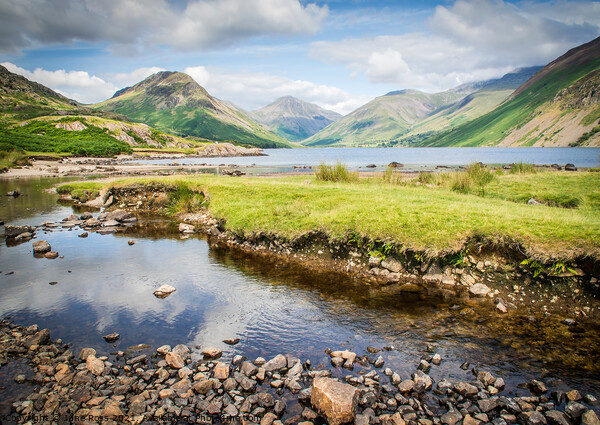 Summer at Lake Wastwater, Cumbria  Picture Board by June Ross