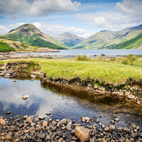 Buy canvas prints of Summer at Lake Wastwater, Cumbria  by June Ross