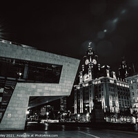 Buy canvas prints of The Mersey Ferries building on the Liverpool waterfront by Paul Hanley