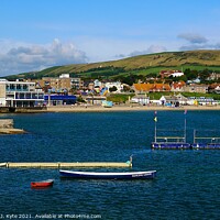 Buy canvas prints of Swanage Seafront, Isle of Purbeck, Dorset, England by Richard J. Kyte