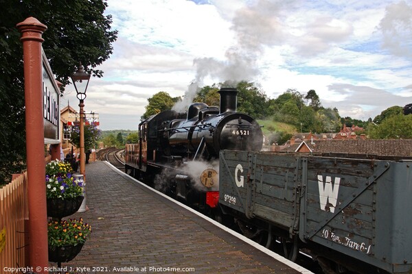 LMS Class 2MT no. 46521 at Bewdley, Severn Valley Railway Picture Board by Richard J. Kyte