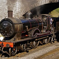 Buy canvas prints of SR T9 Class no. 30120 departs Swanage, Dorset by Richard J. Kyte