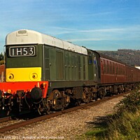 Buy canvas prints of Class 20 Diesel locomotive no. D8137 (TOPS 20137) at Southam Lane, Gloucestershire Warwickshire Railway by Richard J. Kyte