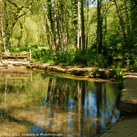 Buy canvas prints of The River Windrush, Kineton North Ford, Cotswolds, Gloucestershire by Richard J. Kyte