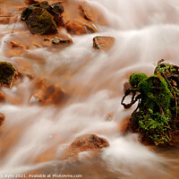 Buy canvas prints of Waterfall, Norchard, Forest of Dean, Gloucestershire by Richard J. Kyte