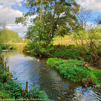 Buy canvas prints of River Arrow, Warwickshire, looking north by Richard J. Kyte