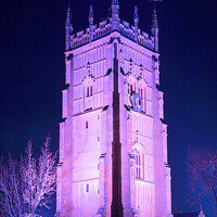 Buy canvas prints of Evesham Bell Tower at Night by Richard J. Kyte