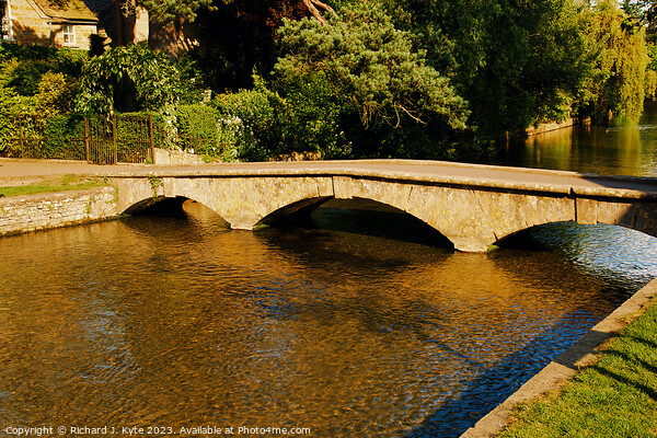 Bridge, River Windrush, Bourton-on-the-Water, Gloucestershire Picture Board by Richard J. Kyte