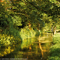 Buy canvas prints of River Windrush, Bourton-on-the-Water, Gloucestershire by Richard J. Kyte