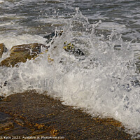 Buy canvas prints of Waves, Swanage Quay, Dorset by Richard J. Kyte