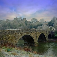 Buy canvas prints of Dinham Bridge Ludlow by Stephen Davis