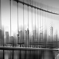 Buy canvas prints of A view from the Brooklyn Bridge by Alan Le Bon