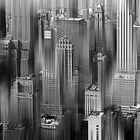 Buy canvas prints of New York Skyscrapers, The Concrete Jungle by Alan Le Bon