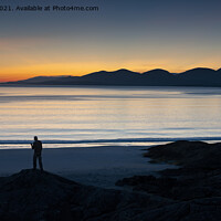 Buy canvas prints of Sunset over Luskentyre beach by Howell Roberts