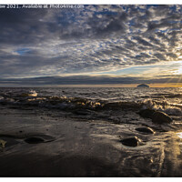 Buy canvas prints of Dramatic sunset over Ailsa Craig, taken from Turnberry Beach, South Ayrshire by Epic Sky Media