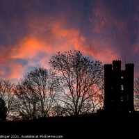 Buy canvas prints of Broadway Tower on an Autumn evening by Craig Ballinger