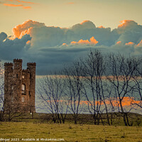 Buy canvas prints of Broadway Tower on an Autumn evening by Craig Ballinger
