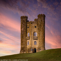 Buy canvas prints of Broadway Tower on a summers evening by Craig Ballinger