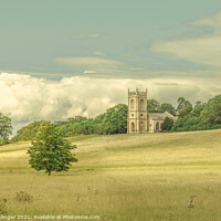 Buy canvas prints of Croome Court Church Autumn sunlight by Craig Ballinger
