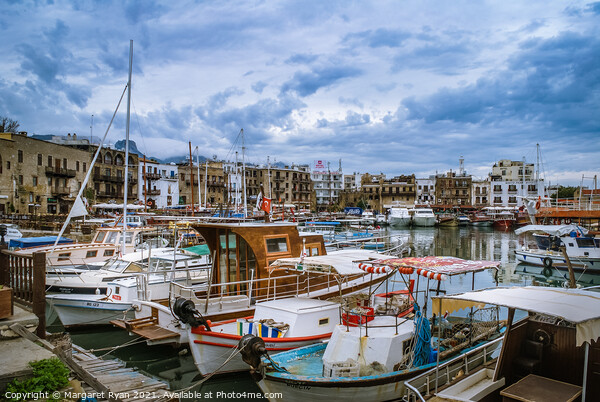 Serene Waters of Kyrenia Harbour Picture Board by Margaret Ryan