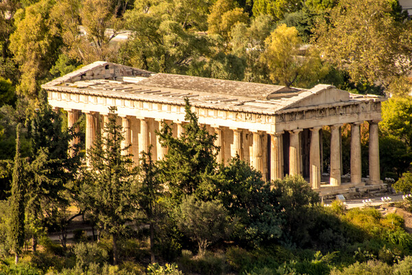 The Iconic Temple of Hephaestus Picture Board by Margaret Ryan