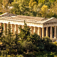 Buy canvas prints of The Iconic Temple of Hephaestus by Margaret Ryan
