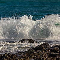 Buy canvas prints of Surf on the rocks by Margaret Ryan