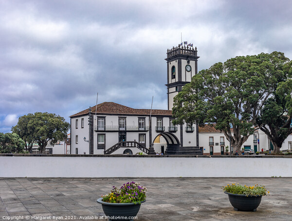 Ribeira Grande town hall Picture Board by Margaret Ryan