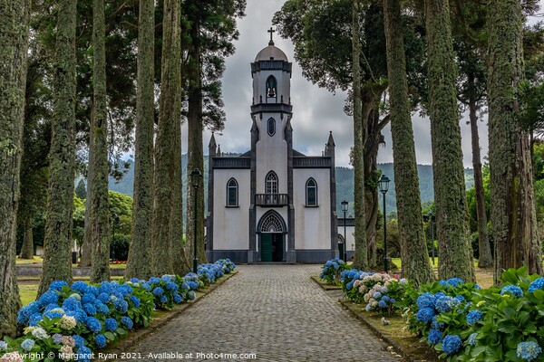 Church of St. Nicolau Sete Cidades Picture Board by Margaret Ryan
