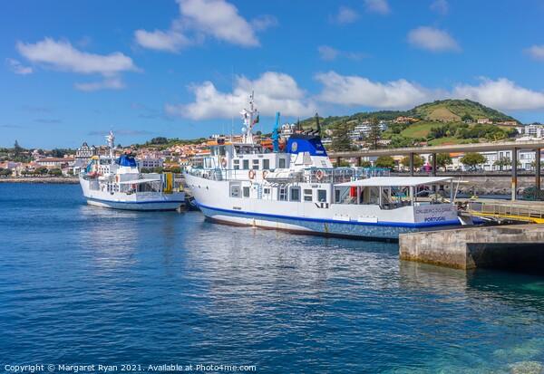 Ferry Terminal at Horta Faial Picture Board by Margaret Ryan