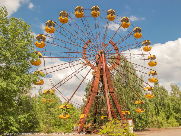 Abandoned Ferris Wheel in Chernobyl Picture Board by Margaret Ryan